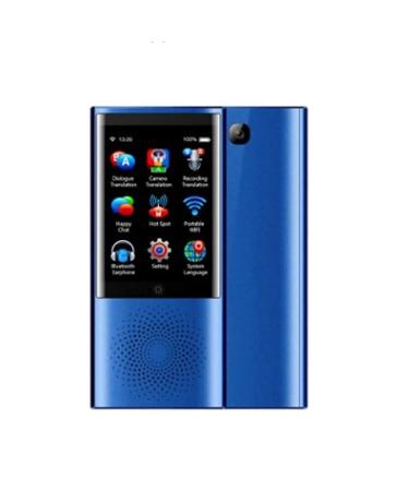Language Translator Device Translator Device Intelligent Instant Offline Support 45 Languages Real-time Electronic Voice Translator for Learning Shopping Travel Business 140 * 58 * 12mm Tra Good Blue