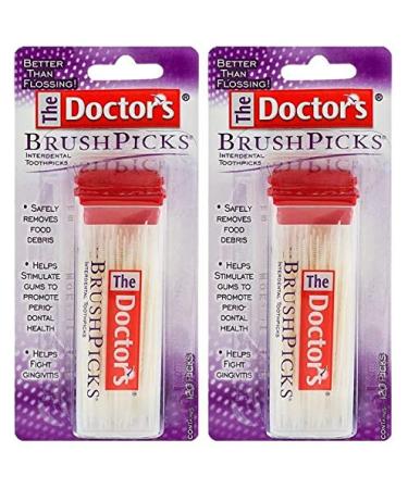 The Doctors Brushpicks Interdental Toothpicks 120-picks Per Pack Pack of 2 120 Count (Pack of 2) - Buy Online on GoSupps.com