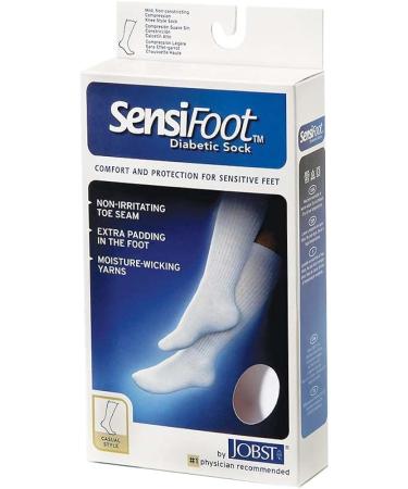 JOBST SensiFoot Diabetic Compression Socks 8-15 mmHg - Crew Closed Toe, Choose Your Size & Color - Buy Online on GoSupps.com
