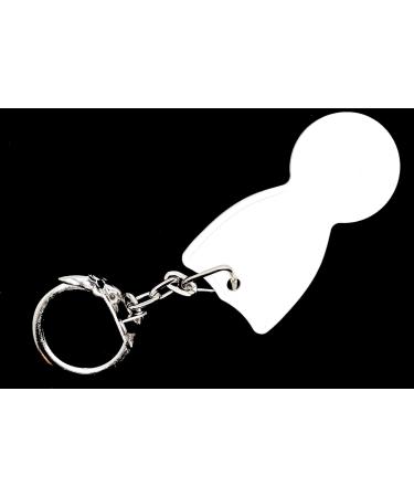 Shopping Cart Chips - WHITE - Long Fingernail Accessory with Fastening Ring - UV Gel Compatible (10) - Buy Online on GoSupps.com