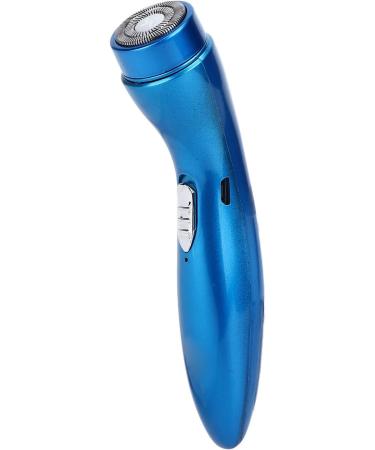 Mini Electric Razor for Men - Quiet High Speed Double Knife Mesh Shaver | Portable Travel Shaver in Blue - ABS Stainless Steel - Buy Online on GoSupps.com