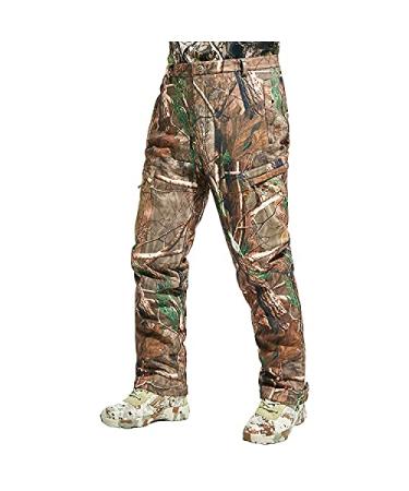 NEW VIEW Hunting Pants for Men, Ultra-Silent Water Resistant Camo Pants Men, Insulated and Breathable Large 4th-generation Camo Tree