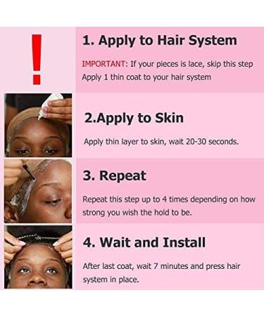 Lace Wig Glue 1.3 oz - Safe Non-Toxic Invisible Bonding Adhesive for Poly & Lace Frontal, Wig, Toupee, Hairpiece - Bold Hold - Buy Online on GoSupps.com