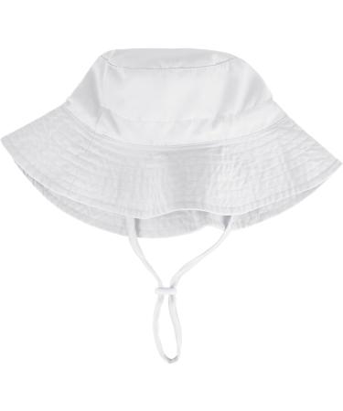 LACOFIA Toddler Baby Sun Hat | Unisex Kids Summer Bucket Hat with Wide Brim | Adjustable | 3-7 Years | White - Buy Online on GoSupps.com
