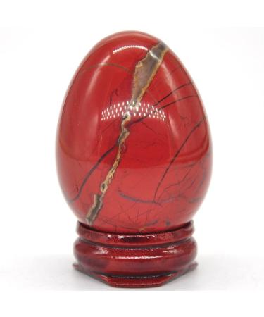 35x50mm Red Jasper Oval Natural Crystal Stone Mineral Specimen