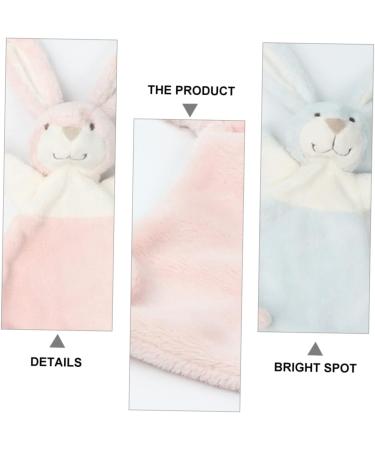Toyvian 16 Pcs Organic Bunny Stuffed Animals for Babies - Lovey Blanket Rabbit Soother Towel, Assorted Colors, 28x10cm, Pack of 8 - Buy Online on GoSupps.com