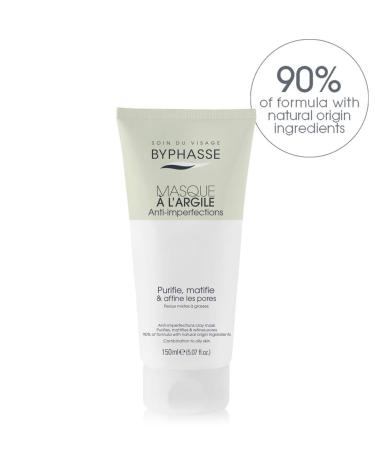 Buy BYPHASSE Clay Mask for Mixed Grass Skin - Anti-Imperfections - 150ml | International Shipping - Buy Online on GoSupps.com