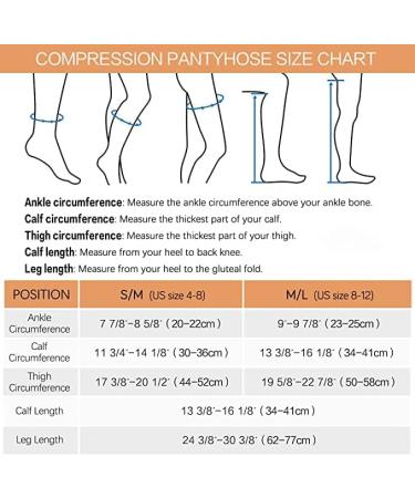 Women's Medical Grade Compression Pantyhose 8-15mmHg - Beige, Footless, Medium-Large - Buy Online on GoSupps.com