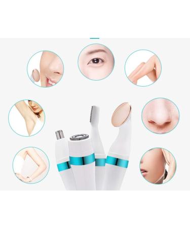 Winna Electric Trimmer 4in1 Grooming KitNose Eyebrow Trimmer for Precise Trim Remover for Legs Armpit Body Facial Hair Removal Facial Massage - Buy Online on GoSupps.com