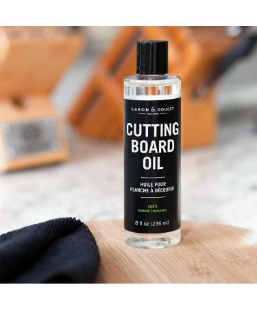 Caron & Doucet Cutting Board & Butcher Block Oil - 100% Coconut Derived, Vegan & Mineral Oil Free - 8 oz - Buy Online on GoSupps.com