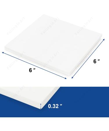 Falling in Art White Rubber Carving Block 6 x 6 - 4 Pack for Printmaking Stamps & Crafts - Buy Online on GoSupps.com