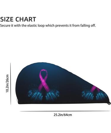 Super Absorbent Pink Ribbon Microfiber Hair Towel Wrap for Women - Quick Dry Coral Velvet for Long Curly & Thick Hair - Buy Online on GoSupps.com