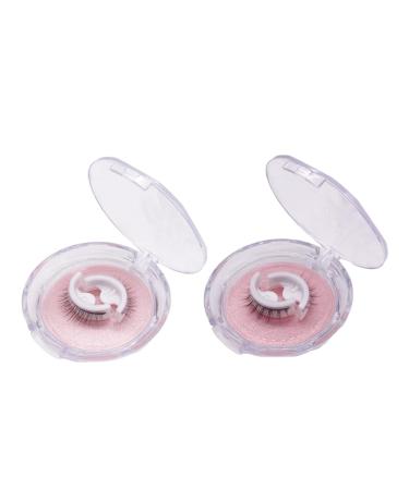 Self Adhesive Eyelashes - Reusable Waterproof Fake Lashes | Natural Fluffy 2 Pair Set - Buy Online on GoSupps.com