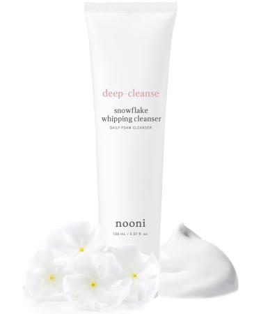 Nooni Daily Face Wash - Snowflake Whipping Cleanser | Foam, Nourish, Refine, and Remove Impurities, for All Skin Types, 5.07 Fl Oz