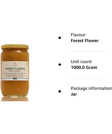 Earthbreath - Forest Flower Raw Honey - 1Kg | Pure Dark Unpasteurised and Unfiltered | Natural Sweetener for Cooking Tea Coffee Milk Juice Hot & Cold Drinks - Buy Online on GoSupps.com
