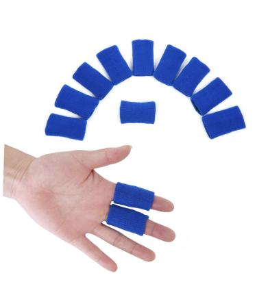 FOMIYES 10 Pack Finger Braces & Thumb Protectors - Medium Blue Sports Sleeves for Basketball Optimal Comfort & Support - International Shipping Available - Buy Online on GoSupps.com