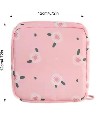 Women s Waterproof Taps Storage Bags | Portable Menstrual Pad & Tampons Organizer | Stylish Period Bags with Zipper Rose - Buy Online on GoSupps.com