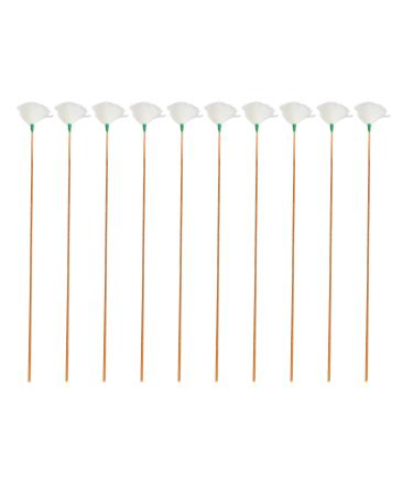 10Pcs Goose Feather Earpicks for Adults Children Soft Earwax Remover Ear Pick Ear Dig Tools Green Thread M