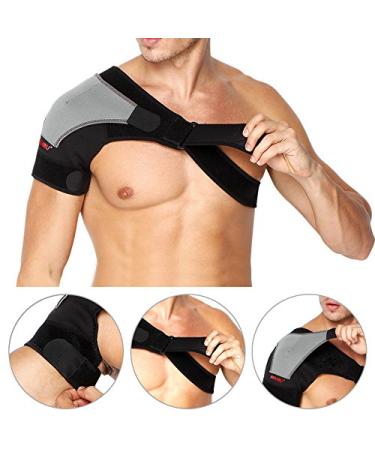 MAIBU Adjustable Shoulder Brace - Lightweight Neoprene Support Strap for Men & Women - Gym Sports Therapy for Right Shoulder - Buy Online on GoSupps.com