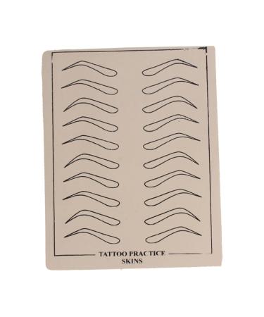 Angoily 6 Sheets Eyebrow Practice Skin Eyebrow Microblading Beauty Eye Brow Practice Skin Eyebrows 6 Pcs As Shown