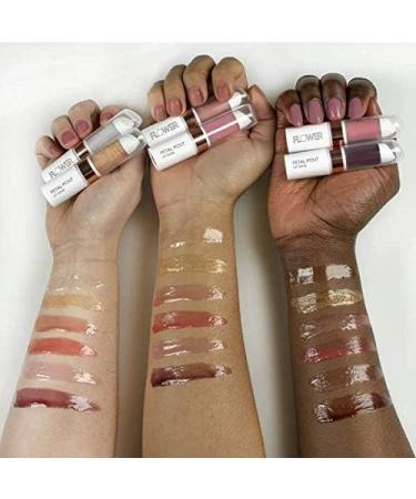 FLOWER BEAUTY Petal Pout Lip Mask | Hydrating Tinted Balm with Mango & Cocoa Butter | Vegan & Cruelty-Free | Rose Buds Color - Buy Online on GoSupps.com