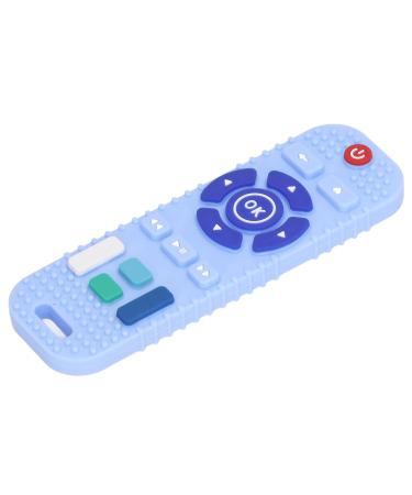 Control Teething Toy  Educational TV Remotes Teething Toy Silicone Bright Color for Home for Inf(Blue)
