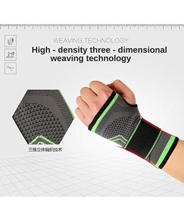 Mumian 2PCS Compression Wrist Support Sleeve with Adjustable Compression Strap for Carpal Tunnel  Tendonitis  Wrist Pain Nylon L - Buy Online on GoSupps.com