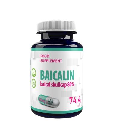 Hepatica Baicalin from (Scutellaria baicalensis) 500mg 120 Vegan Capsules, Certificate of Analysis by AGROLAB Germany, High Potency, Gluten & GMO Free