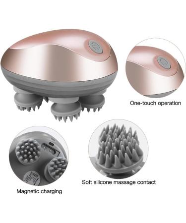 EBKCQ Head Massage Device - Wireless Scalp Massager with 3 Kneading Modes IPX7 Waterproof for Hair Growth & Stress Relief - Buy Online on GoSupps.com