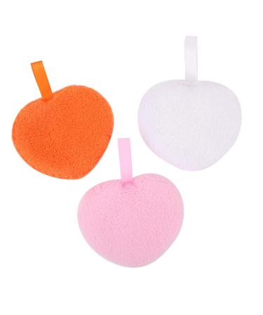 Puff 3pcs Round Cookie Shape Makeup Removal Puff Facial Cotton Pads Reusable Sponge Makeup Tool Facial Beauty Tool(#4)
