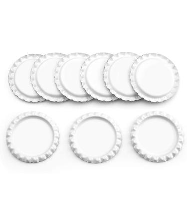 Flat Decorative Bottle Caps for Hair Bows & DIY Crafts - White 100pcs - Buy Online on GoSupps.com