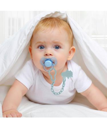 4 Set Pacifier Chains for Babies - Soft Pacifier Clips with Adapters for Toys | Perfect Baby Shower Gift - Buy Online on GoSupps.com