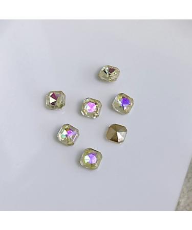 FEIlei 10x Water Droplet Nail Charms Pointed Back Nail Art Charm Heart Nail Rhinestones