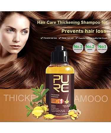 PURC Herbal Ginseng Shampoo | Hair Growth Treatment & Serum for Thicker Healthier Hair - Buy Online on GoSupps.com