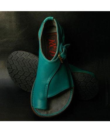 Women's Orthopedic Bunion Corrector Sandals - Blue, Comfy Flat Sole Summer Beach Sandals - Buy Online on GoSupps.com