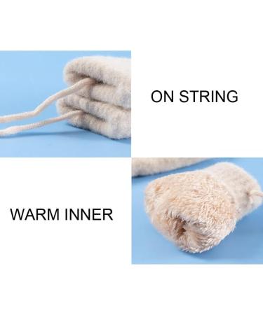 Toddlers Knitted Gloves with String Magic Stretch Gloves Cosy Cartoon Hanging Neck Gloves Lined Fleece Thermal Mittens (2-5Y) Green - Buy Online on GoSupps.com