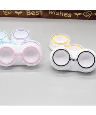 Milisten Contact Lens Case - Travel Kit Holder with Soak Storage | Pink Blue Purple Yellow Black Options - Buy Online on GoSupps.com
