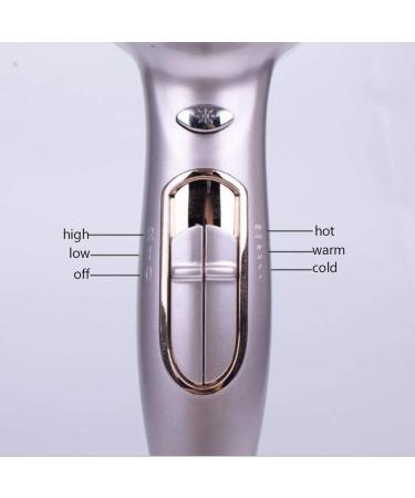 Travel Hair Dryer 2200W Professional Salon Hair Dryer Strong Negative Ion Hair Dryer with Nozzle 3 Speeds of Heating 2 Speeds of Cold Wind - Buy Online on GoSupps.com