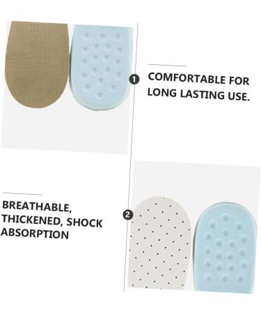 FOMIYES Height Increasing Insoles - 2 Pairs Inner Shoe Lifts for Heels - Comfortable Height Boosting Inserts (9x5x1.2cm) - International Shipping Available - Buy Online on GoSupps.com