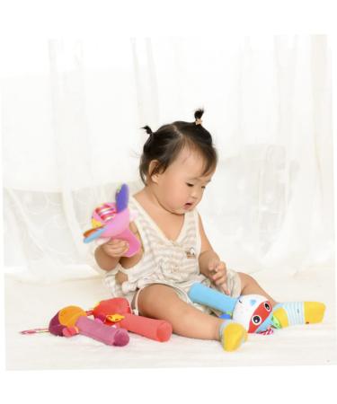 Abaodam Plush Hand Rattle Toy - 2 Pieces Baby Rattle Stuffed Animal for Newborns | Soft Plush Baby Gifts - International Shipping Available - Buy Online on GoSupps.com