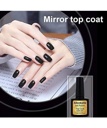Allenbelle 3PC Gel Nail Polish Set with Base Coat, Top Coat, and One Color | Shellac Nail Polish Kit for UV LED Lamp | Nail Art Salon Quality 1361 - Buy Online on GoSupps.com