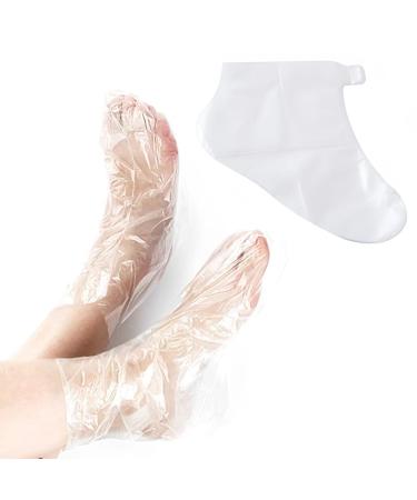 Lot de 200 sacs de p dicure jetables en plastique transparent pais avec autocollants pour p dicure et spa