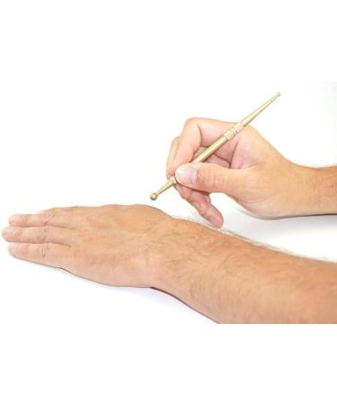 Brass Massage Sticks Set of 4 - Ideal for Massage Acupuncture Acupressure Scar Treatment & Ear Acupuncture - International Shipping Available - Buy Online on GoSupps.com