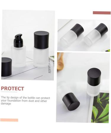 FOMIYES 6 Pcs Liquid Foundation Press Bottle Travel Pump Bottle Glass Terrarium Refillable Lotion Bottle As Shownx3pcs 8.5x3.9cmx3pcs - Buy Online on GoSupps.com