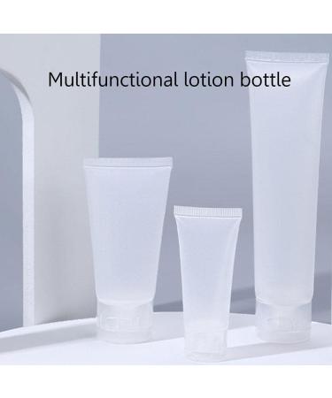30 Pack Empty Transparent Refillable Tubes with Hinged Lid - 20ml Plastic Containers for Cosmetic Samples Body Cream Shampoo & Lotion - Buy Online on GoSupps.com