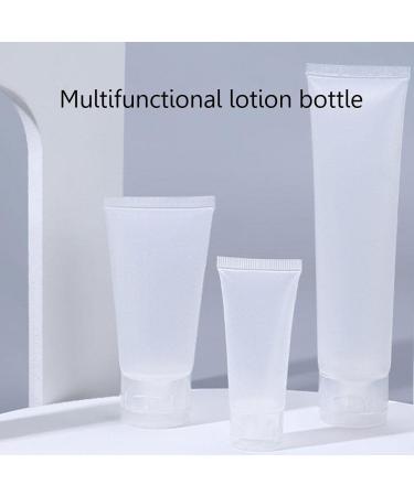 30 Pack Empty 30ml Transparent Soft Plastic Refillable Lotion Bottles - Ideal for Shampoo Facial Cleanser & Toothpaste - Buy Online on GoSupps.com