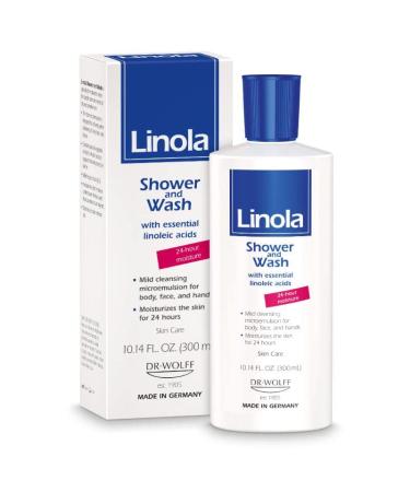 Linola Shower and Wash 300 ml - Unscented Body Cleanser for Dry Skin & Neurodermatitis Relief - Shop Internationally - Buy Online on GoSupps.com