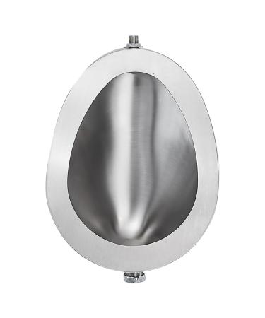 Stainless Steel Wall-Mounted Urinal Men's Urinal Public Toilet Urinal with Stainless Steel S Tube Suitable for Schools Prisons KTV Hospitals Shopping Malls Stations