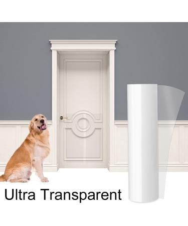 Clear Premium Heavy Duty Door Scratch Protector | Large Vinyl Guard for Furniture & Walls | Protect Your Door from Dog Scratching - Buy Online on GoSupps.com