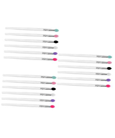 DOITOOL 18 Pcs Eye Shadow Brush Makeup Brush Foam Brush Eyeshadow Brush for Make-up Silicone Brush Make up